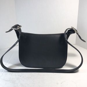 Coach Vintage Black Leather  Patricia’s Legacy Shoulder Crossbody Bag #9951